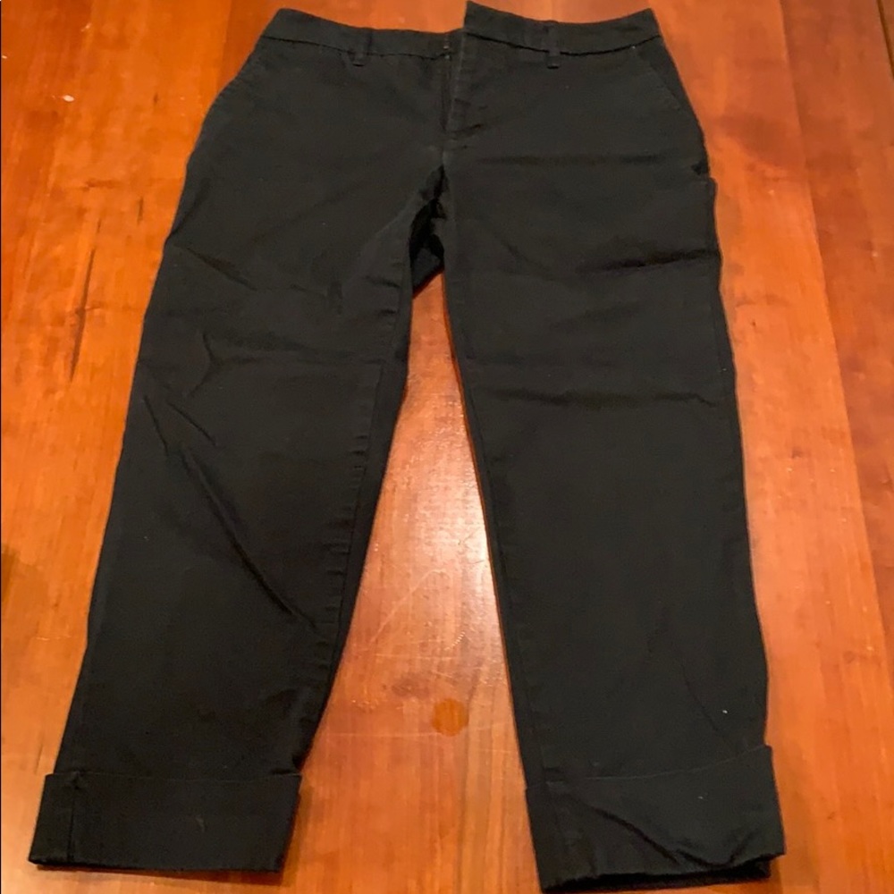 Merona black cropped pants